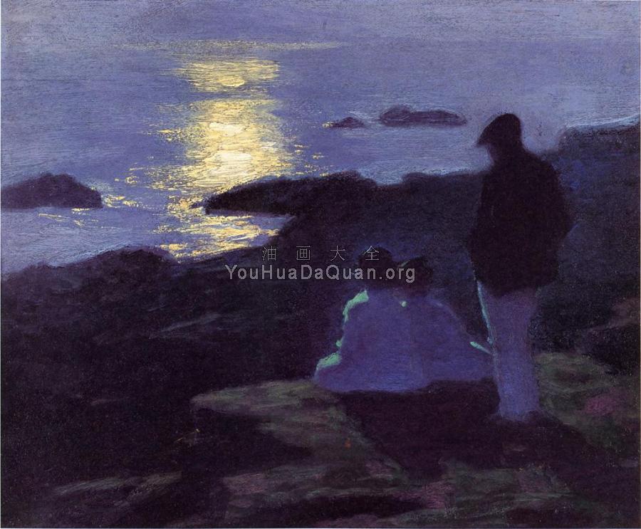 A Summer-s Night - 爱德华·亨利·波特哈斯特